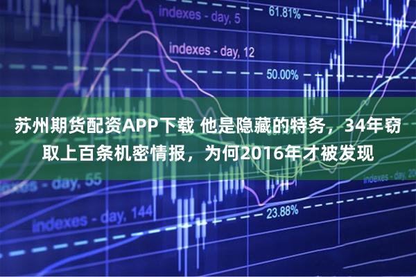 苏州期货配资APP下载 他是隐藏的特务，34年窃取上百条机密情报，为何2016年才被发现