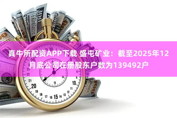 真牛所配资APP下载 盛屯矿业：截至2025年12月底公司在册股东户数为139492户